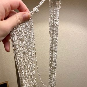 Multi Strand Beaded Necklace, Handmade!